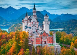 德国新天鹅城堡风景图片大全