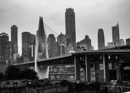 雾都重庆黑白照片风景图片