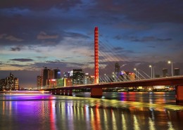 钱塘江夜景图片