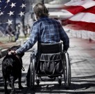 轮椅上的残疾人图片大全