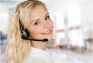 漂亮的美女话务员图片