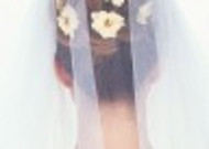 戴着头纱的新娘图片