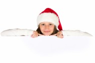 戴着圣诞帽的美女图片