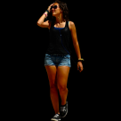 女孩透明背景PNG图片