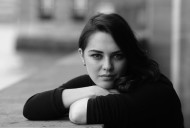 黑白照美女图片