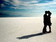 唯美人物剪影图片