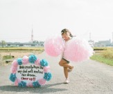 日本超萌小女孩公路摄影图片大全