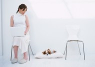 女性和宠物图片