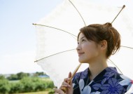 夏日里打伞的日本女人图片大全