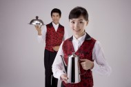 餐厅服务生形象图片大全