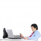 商务男性动作图片