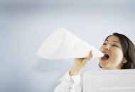 女性商业滑稽姿态图片