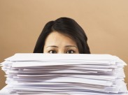 女性商业滑稽姿态图片