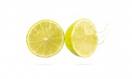 切开的新鲜柠檬图片