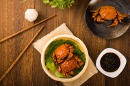 美味清蒸大闸蟹图片