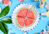 夏日冰镇西瓜图片大全