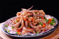 味道超棒的铁板鱿鱼须图片