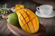 黄色的清香有营养芒果图片大全