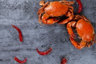 鲜嫩肥美的大闸蟹图片
