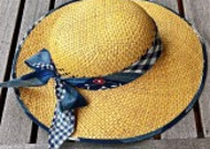 夏季出游必备的遮阳草帽图片