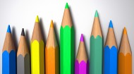 颜色多种多样的彩色铅笔图片