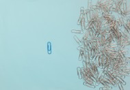 银白色的回形针图片