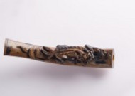 复古木质雕刻烟嘴图片
