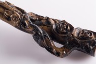 复古木质雕刻烟嘴图片