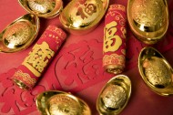 新年福气金元宝图片大全