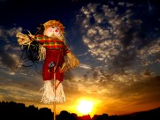 好玩的稻草人图片