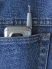 牛仔裤兜特写图片大全