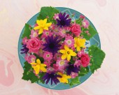 盘子上的花卉丝带艺术摄影图片大全