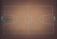 航拍角度下的篮球场图片大全