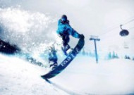 滑板滑雪极限运动图片