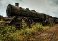 复古蒸汽火车图片