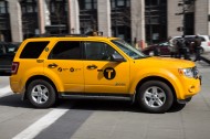 纽约黄色出租车图片
