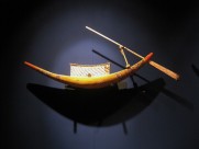 古老的手摇船博物馆图片