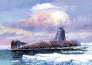 军事题材绘画-潜艇图片