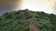 航拍长城图片