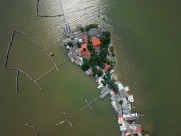 航拍居民区图片