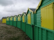 彩色沙滩小屋图片