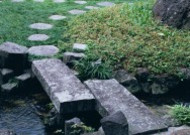 日式庭院小石路图片