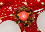 圣诞节餐桌装饰图片