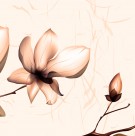 端庄大气花朵三联画图片