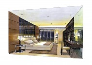 峰境12栋B手绘透视图片大全