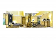 峰境12栋D型手绘透视图片