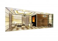 成都四海逸家大堂手绘图片