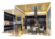 北京富力湾手绘透视图H1图片