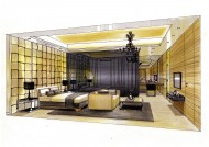 北京富力湾手绘透视图H1图片