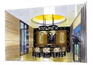 北京富力湾手绘透视图H2图片